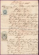 1866 2Fl50kr +36 Kr Illetékbélyeg Nezsideri Okmányon - Unclassified