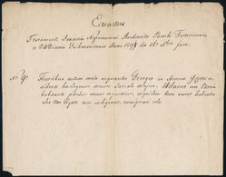 1797 Szikszó, Anyakönyvi Kivonat - Non Classificati