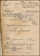 1921 Borotva, Munkásigazolvány, 103p - Non Classificati