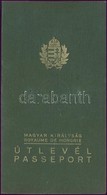 1937 Fényképes Magyar útlevél Tizenhárom éves Tanuló Részére, Francia, Angol, Osztrák, Csehszlovák Bejegyzésekkel - Unclassified