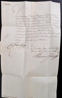 1832 Vöröskői Gróf Pálffy Fidél (1788-1864) Tárnokmester, Főkancellár, árva Megyei Főispán Saját Kézzel Aláírt Levele Hi - Zonder Classificatie