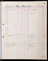 1928-1929 Adósságkönyv, Benne Magánszemélyekkel, és Cégekkel. Közte Soproniakkal (pl.: Klein Márkus és Fiai, Székely és  - Non Classificati