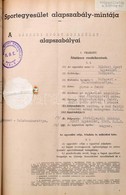 1943 Balatonakarattya, Rákóczi Sport Egyesület Jegyzőkönyve. 1943. Egy Vitorlás éd Evezős, Tenisz Szakosztályokkal. Az E - Non Classés