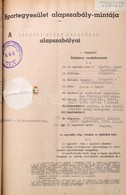 1943 Balatonakarattya, Rákóczi Sport Egyesület Jegyzőkönyve. 1943. Egy Vitorlás éd Evezős, Tenisz Szakosztályokkal. Az E - Ohne Zuordnung