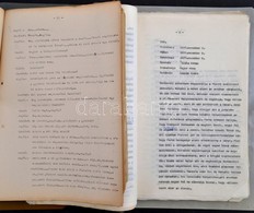 1972-1979 A Szabó-család Gépelt Szövegkönyvei, Liska Dénes (1927-2012) Dramaturg, író Saját Kézzel írt Javításaival, Jeg - Non Classés