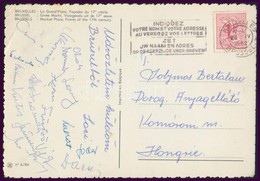 1962 A Dorogi Bányászok Aláírásai Levelezőlapon (Oláh, Láng, Lakat, Stb.) - Autres & Non Classés