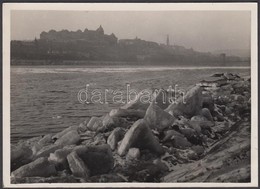 Cca 1933 Kinszki Imre (1901-1945): Kemény Tél. Vintage Alkotás, Hátoldalán Feliratozva, 13x18cm - Andere & Zonder Classificatie