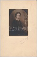 Cca 1925 Rónai Dénes (1875-1964): Női Portré, Aláírt Alkotás, Kartonra Kasírozva, Felületén Karcolásnyom, 11,5×8 Cm - Altri & Non Classificati