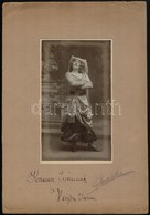 Cca 1915 Hajdu Ilona (1889-?) Szoprán Opera-énekesnő Dedikált Fotója, Goszleth István Műterméből, Kartonra Kasírozva, Fe - Autres & Non Classés