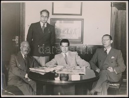 1937 Ifjabb Horthy Miklós (1907-1993) Diplomata, Bankaligazgató Talaat Harb Pasa és Párthy Ernő Igazgató Társaságában, H - Otros & Sin Clasificación