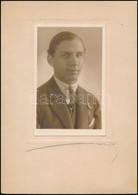 Cca 1935 Ádám György (1900-1944) Fagottművész, A Budapesti Szimfonikus Zenekar Alapító Tagja és ügyvezető Igazgatója, Ka - Autres & Non Classés