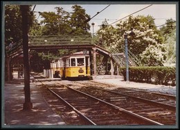 Cca 1960 Budapest, A Kisföldalatti Az Azóta Megszűnt Felszíni Szakaszon, Színes Fotó, Kartonra Ragasztva, 9,5×13,5 Cm - Otros & Sin Clasificación