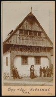 1912 Dobsina, Régi Dobsinai Ház, Fotólap, Papírra Ragasztva, Feliratozva, 14×8 Cm - Autres & Non Classés