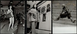 Cca 1975 Magyar Divat, 5 Db Vintage Fotó, Kettő Feliratozva, 13x18 Cm és 23x16 Cm - Autres & Non Classés