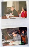 Cca 1990 Egy Magyar Diplomata Fotó Naplója. Kb 120 Db Fénykép Hivatalos Programokról, Tárgyalásokról Igényes Berakóban.  - Autres & Non Classés
