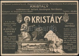 Szent Lukácsfürdő Kristályvíz Számolócédula - Publicités