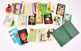 Cca 1970-1980 40 Db Kártyanaptár + Tok - Publicités