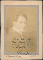 1915 Joseph Schwarz (1880-1926) Zsidó Származású Bariton Operaénekes Aláírása Az őt ábrázoló Fotón - Autres & Non Classés