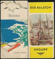 Cca 1960-1970 2 Db Balatoni üdülési Brosúra - Other & Unclassified