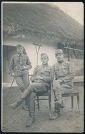 1916 Készülődés Itáliába, Katonákat ábrázoló Fotólap, 14×8,5 Cm - Altri & Non Classificati