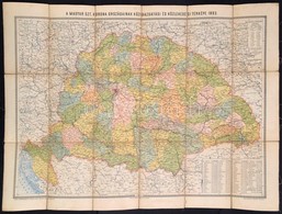 1893 A Magyar Szent Korona Országainak Közlekedési és Közigazgatási Térképe. Rajzolta: Homolka József, 1:300.000, Bp., K - Other & Unclassified