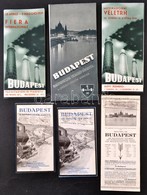 Cca 1940 Budapest 5 Db Turistáknak Szólo Kiadvány, Térképes Ismertető - Andere & Zonder Classificatie