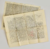 Cca 1910 Bresztovác, Smorze Környéki 2 Db  Katonai Térkép / Military Maps - Autres & Non Classés