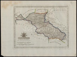 1801 Pozsega Vármegye. Comitatus Poseganus. Színezett Rézmetszet, Papír, 30x24 Cm A Vármegye Közigazgatási Térképe és Cí - Autres & Non Classés