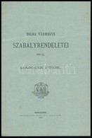 1892 Tolna Vármegye Szabályrendeletei. Második Füzet. 8p. - Sin Clasificación