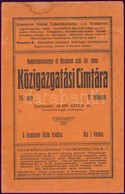 1912 Komárom Vármegye és Komárom Sz. Kir. Város Közigazgatási Címtára VI. évfolyam, Szerk. Alapi Gyula Dr. - Sin Clasificación