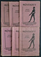 1913 A Művészet 12. évf. 1-9. Lapszáma, Számos érdekes írással. Papírkötés, Közte Szakadt Borítókkal.  Benne A Melléklet - Non Classés