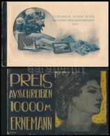 Cca 1920 Ernemann Fényképezőgépgyártó 10000M-ás Fotóversenyének Füzete és árjegyzéke.. 32p. Elvált Borítóval - Non Classés