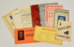 Cca 1920-1950 10 Db Nótáskönyv - Non Classés