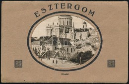 Cca 1930 Esztergom, Leporelló 10 Db Látképpel (Divald), 9×14 Cm - Sin Clasificación