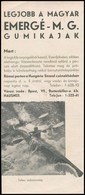 Cca 1930 Emergé Gumikajak és Hart Csónakok Reklámos Szórólapja árakkal, 2 Db - Non Classés