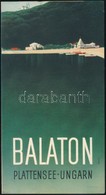 1930 Balaton - Német Nyelvű, Kihajtható Idegenforgalmi Füzet Rajzos Képekkel, Konecsni Szignált Címlappal, Klösz Colorof - Sin Clasificación