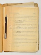 Cca 1960 Örsi Ferenc: Alagút C. Művének Irodalmi Forgatókönyve. 155 Gépelt Oldalon - Sin Clasificación