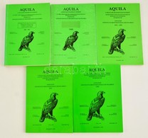 1986-1995 Aquila. A Magyar Madártani Intézet évkönyvének 5 évfolyama, 1986-1987 XCIII-XCIV. évf., 1988 XCV. évf., 1989-1 - Sin Clasificación