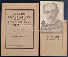 3 érdekes Nyomtatvány: Teleki Pál: Merjünk Magyarok Lenni. Hollósy István: Párisi Magyar Világkiállítás Magyar Pavilonjá - Sin Clasificación