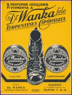 Cca 1920 Dr. Wanka Féle Cipőpaszta Karton Kisplakát Szép állapotban. 19x24 Cm - Autres & Non Classés