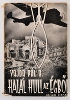 Vajda Pál R.: Halál Hull Az égből. A Légibombázás évszázados Története. Bp. 1944. Hajnal 158 L.+6t. Kiadói Kissé Szakado - Non Classificati