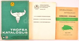 Vadászati Világkiállítás. Trófeakatalógus.+ Kiegészítő Trófeakalógus I-II. Sz.  Bp., 1971, Globus-Kossuth-ny. Kiadói Pap - Sin Clasificación