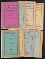 1934-1935 Rabbi Slomo Ganzfried: A Sulchan Aruch Kivonata. 2-4., 6-8.,10.,18.,20. Füzetek. Fordította: Dr. Singer Leo. B - Zonder Classificatie