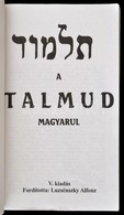 A Talmud Magyarul. Fordította: Luzsénszky Alfonz. Bp., é.n., Stádium. Kiadói Kopott Papírkötés - Unclassified