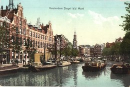 ** 4 Db Régi Holland Városképes Lap / 4 Pre-1945 Dutch Town-view Postcards: Amsterdam, Scheveningen - Zonder Classificatie