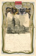 8 Db RÉGI Magyar és Külföldi Városképes Lap, Pár Lithoval / 8 Pre-1945 Hungarian And European Town-view Postcards With S - Zonder Classificatie