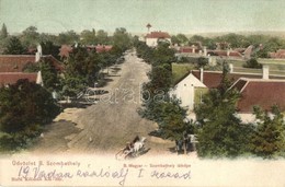 T2 1907 Bakonyszombathely, Látkép, Templom, Szekér. Kiadja Haftl Kálmán - Unclassified