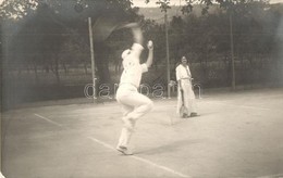 * T2 1914 Balatonalmádi, Teniszezők A Teniszpályán, Sport. Photo - Zonder Classificatie