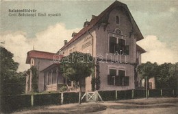T2 Balatonföldvár, Gróf Széchenyi Emil Nyaraló, Villa. Kiadja Gerenday Gyula - Non Classés