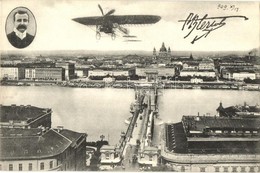 ** T2/T3 1909 Budapest, Bleriot Repülőgépe A Széchenyi Lánchíd Felett  (EK) - Sin Clasificación